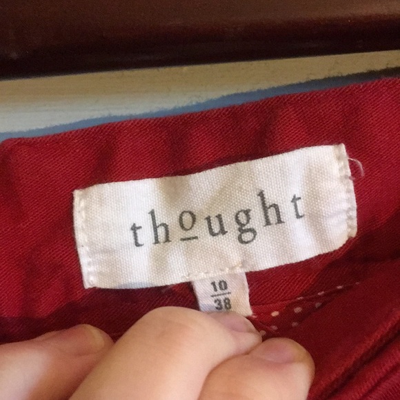 Retro Red High-Waisted Sailor Pants - Picture 3 of 5